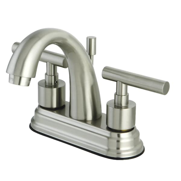 KS8618CML 4" Centerset Bathroom Faucet, Brushed Nickel